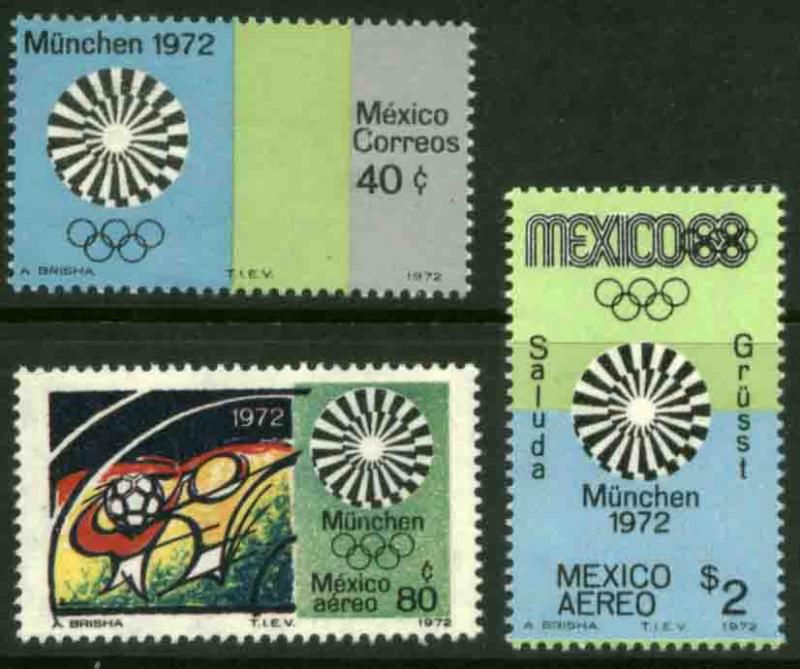 MEXICO 1047,C410-C411 Munich Olympic Games