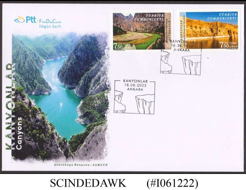 TURKEY - 2022 CANYONS OF TURKEY / LANDSCAPES FDC