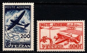 1948 Fezzan (French Military Occupation Libya) Scott #- 2NC1-2NC2 Set/2 Unused