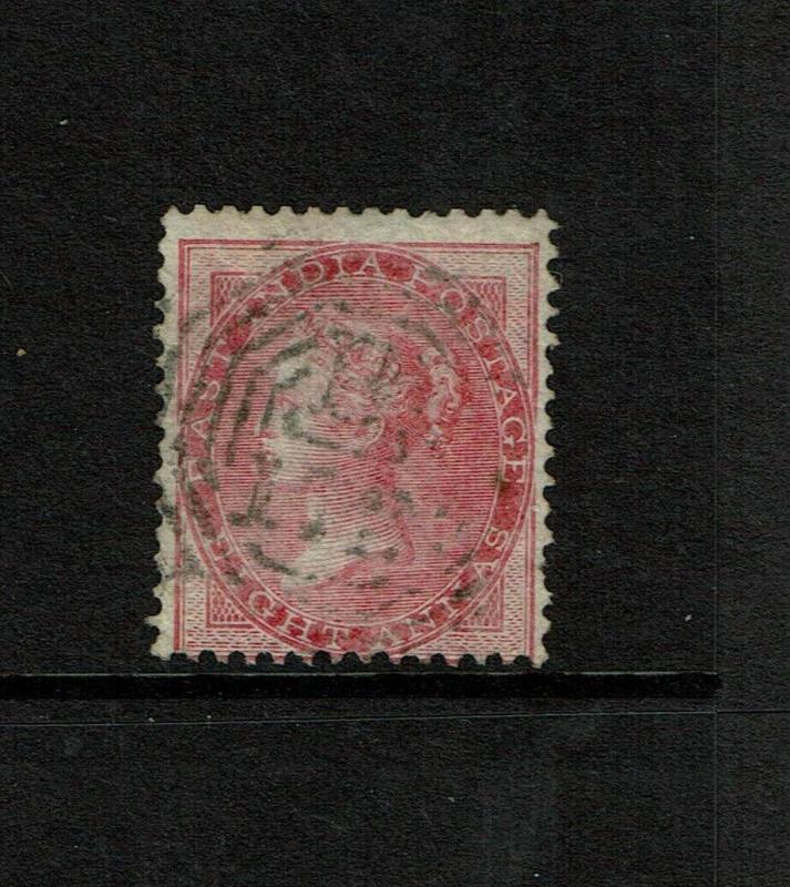 Straits Settlements SG# Z78 India 8a Rose Used Singapore - S7456