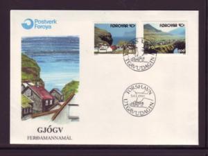 Faroe Islands 250-1 1993 Nordica stamps FDC