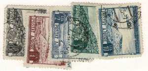 Albania #C54-58 used airmails