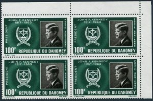 Dahomey C30 block/4,MNH.Michel 265. President John F.Kennedy.1965.