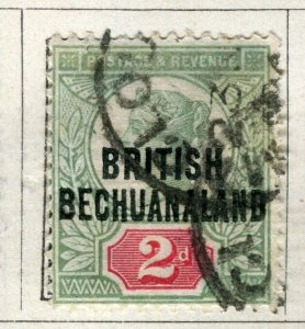 BECHUANALAND; 1891 classic early QV issue fine used 2d. value