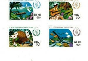 Palau - 1986 - Year of Peace - Set of Four - MNH