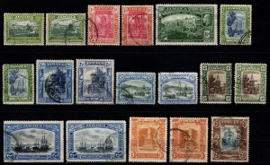 Jamaica 1921-29 Pictorial Def. Wmk Mult Script CA, Part Set to 2s [Used]