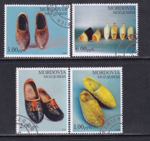 Russia Mordovia 2000 Sc N/L  Wooden Shoes Stamp CTO