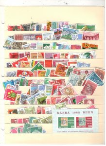 SWITZERLAND COLLECTION ON STOCK SHEET , MINT/USED