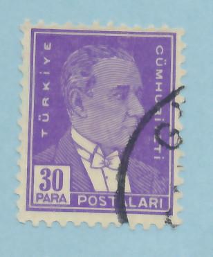 Turkey 1931 Scott 739 used - 30pa, Kemal Ataturk 