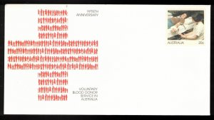 AUSTRALIA Postal Stationery Unused - 50th Ann. Of Voluntary Blood Doner Service