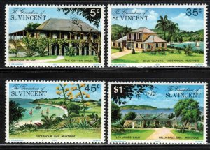 St. Vincent Grenadines #56-59 ~ Cplt Set 4 ~ Homes, Scenes, Bay ~ MNH (1975)