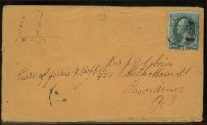 USA 1873 Colorado DENVER TERRITORIAL Cover w/CONTENTS 99136