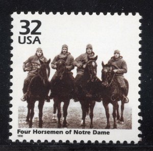 3184l ** FOUR HORSEMEN OF NOTRE DAME ** U.S. Postage Stamp MNH