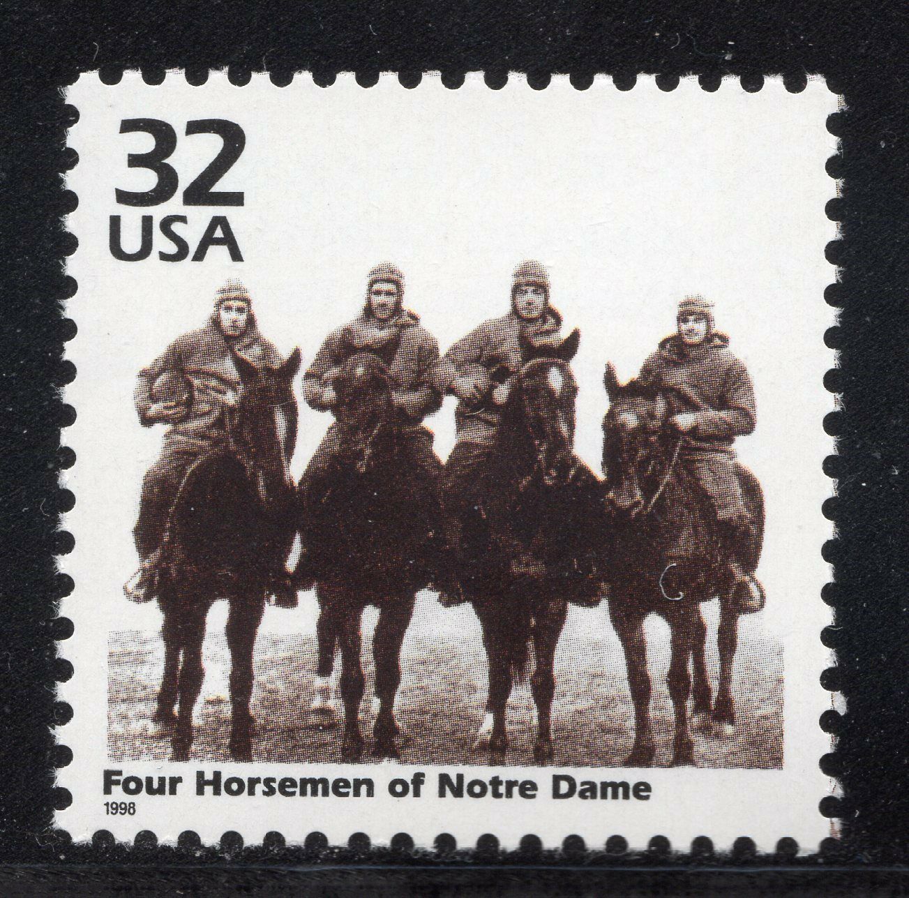3184l ** FOUR HORSEMEN OF NOTRE DAME ** U.S. Postage Stamp MNH United