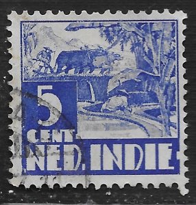 Netherlands Indies #170 5c Rice Field Scene