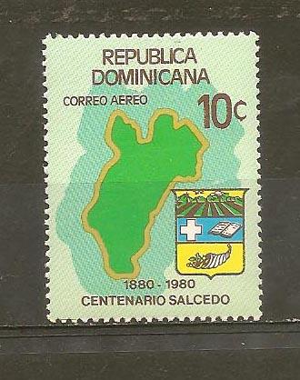 DOMINICAN REPUBLIC STAMP MNH SALCEDO 1980  #TT9