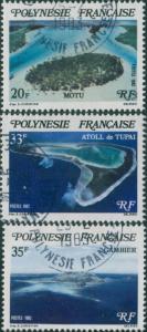 French Polynesia 1982 Sc#367-369,SG376-378 Polynesian Islands set FU