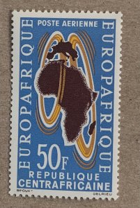 Central African Republic 1963 Europafrica, MNH. Scott C12, CV $2.50