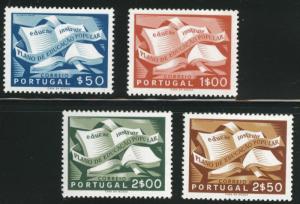 PORTUGAL Scott 794-697 National Literacy Set CV $64 MH*