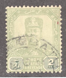 Malay States- Johore, Scott #103, Used