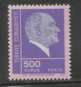 TURKEY, 1932, MNH, KEMAL ATATURK PURPLE