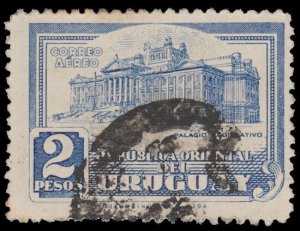 URUGUAY STAMP 1945 SCOTT # C113. USED.