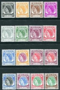 MALACCA-1954-57 Set to $5 Sg 22-38 MOUNTED MINT V31506