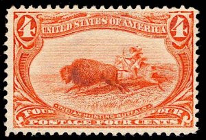 US Stamp Scott #287 MINT NO GUM SCV $110 (as Hinged)