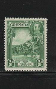 GRENADA #114  1934  KING GEORGE V & GRAND ANSE BEACH       MINT  VF LH  O.G