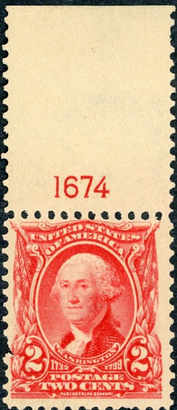 #301 – 1903 2c Washington, carmine. MNH OG Small tear on left.