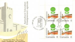 1974 FDC Canada - Agricultural Education - F27537