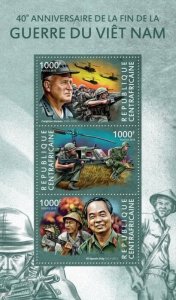 Centrafrique 2015 MNH. VIETNAM WAR |  Michel Code: 5284-5286