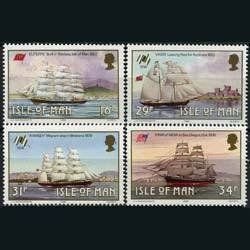 Isle Of Man MNH 367-70 Historic Ships 1988