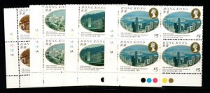 HONG KONG SG741/4 1993 40th ANNIV OF CORONATION PLATE BLOCKS OF 4 MNH