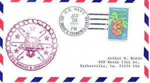USS DWIGHT D EISENHOWER CVN-69, 1980 FDC12434