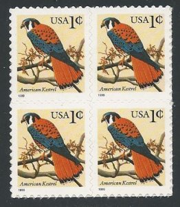 US # 3031 Block, Kestrel, MNH*-