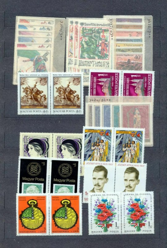 HUNGARY Wildife Life Art Sport MNH (Appx 55 Stamps)NT3621