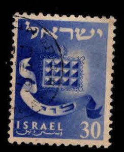 ISRAEL Scott 107 Used Tribes stamp  Wmk 302