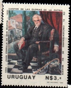 1982 Uruguay Juan Zorrilla de San Martin painter (1855 - 1931)  #1129 ** MNH