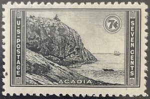 Scott #746 1934 7¢ National Parks Acadia unused HR