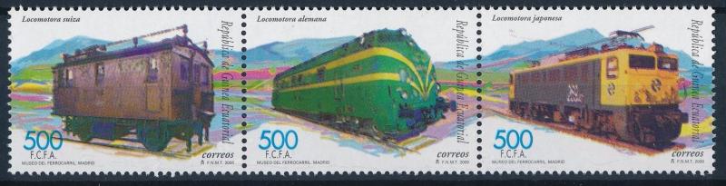 [63572] Equatorial Guinea 1999 Railway Train Eisenbahn Chemin de Fer  MNH