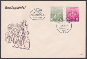 EAST GERMANY 1956 Bicycle Race FDC.........................................A2844