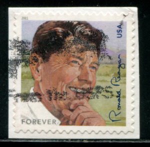 4494 US (44c) Ronald Reagan SA, used on paper