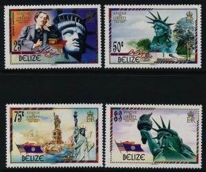 Belize 817-9 MNH Statue of Liberty, Flags, Ships, Flags