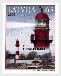 2009 Latvia Liepajas Lighthouse (Scott 746) MNH