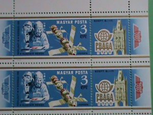 HUNGARY STAMP:1978-PRAGA-1978 SOVIET AND AMERICAN SPACE SHIP PROGRAM-MINT S/S