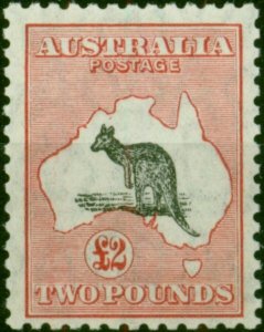 Australia 1930 £2 Black & Rose SG114Var BW57 Superb MNH Extremely Rare Ceremu...