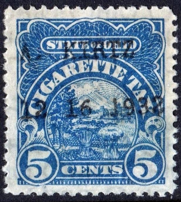Ohio Cigarette Tax Stamp: (1932) Used