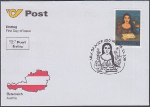 AUSTRIA  SC #2345.0 FDC ARIK BRAUER PAINTING