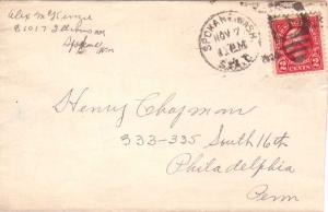 United States Washington Spokane, Sta. D 1924 numeral duplex  1909-1915  Bit ...